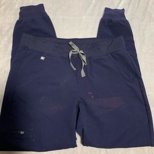 Figs small navy Zamora joggers